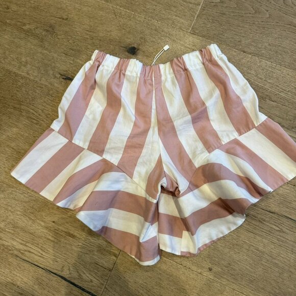 Wolf And Rita Striped Ruffle Shorts  NEW - Picture 2 of 4
